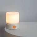 Contemporary Nordic timer rechargeable ABS HIPS silicone cylinder LED table lamp night light for bedside table