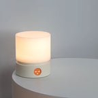 Contemporary Nordic timer rechargeable ABS HIPS silicone cylinder LED table lamp night light for bedside table