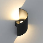 Modern Minimalistic Waterproof Spiral Aluminum Acrylic LED Wall Light for Bedroom