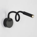 Modern Minimalistic Iron Round Flexible Bend Tube LED Reading Lamp Wall Light for Bedroom