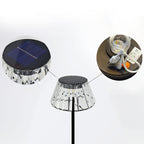 Contemporary Industrial Waterproof Solar USB Iron Glass Outdoor LED Floor Lamp For Garden
