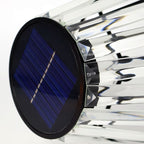 Contemporary Industrial Waterproof Solar USB Iron Glass Outdoor LED Floor Lamp For Garden