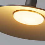 Contemporary industrial waterproof aluminum round 1-light semi-recessed ceiling lamp for outdoor patio