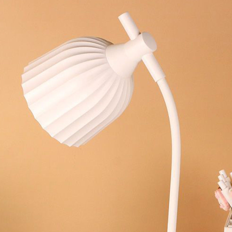 Modern Minimalist Round Folded ABS LED Table Lamp For Living Room