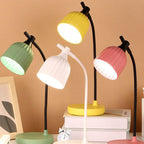 Modern Minimalist Round Folded ABS LED Table Lamp For Living Room