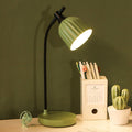 Modern Minimalist Round Folded ABS LED Table Lamp For Living Room