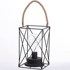 Modern Minimalist Vertical Striped Square Round Iron LED Table Lamp For The Living Room