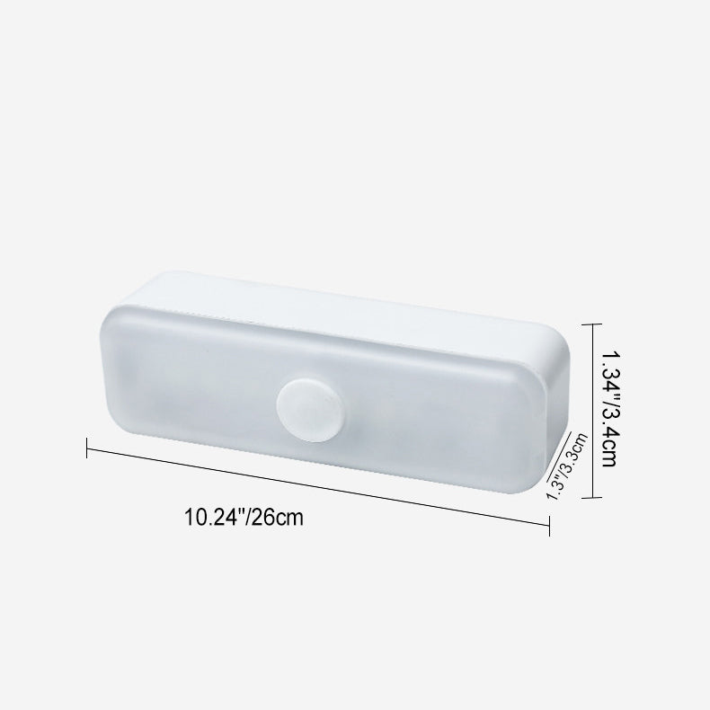 Modern Minimalistic Rechargeable Magnetic Suction Cup Plastic Strip Rectangular LED Wall Light Night Light For Learning