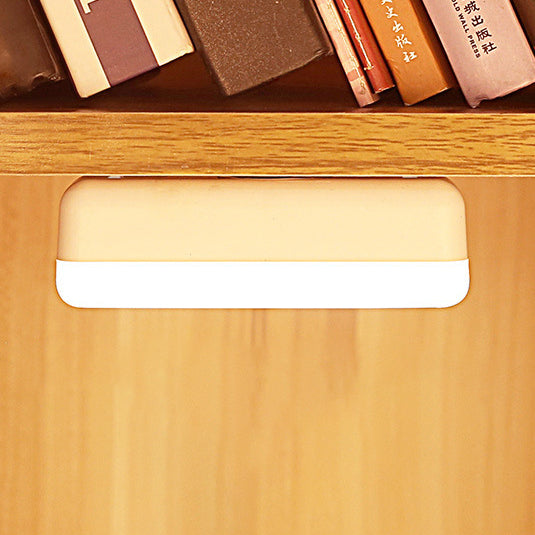 Modern Minimalistic Rechargeable Magnetic Suction Cup Plastic Strip Rectangular LED Wall Light Night Light For Learning
