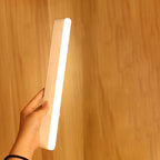 Modern Minimalistic Rechargeable Magnetic Suction Cup Plastic Strip Rectangular LED Wall Light Night Light For Learning