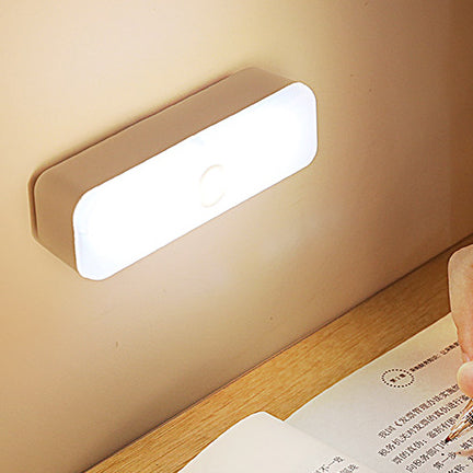 Modern Minimalistic Rechargeable Magnetic Suction Cup Plastic Strip Rectangular LED Wall Light Night Light For Learning