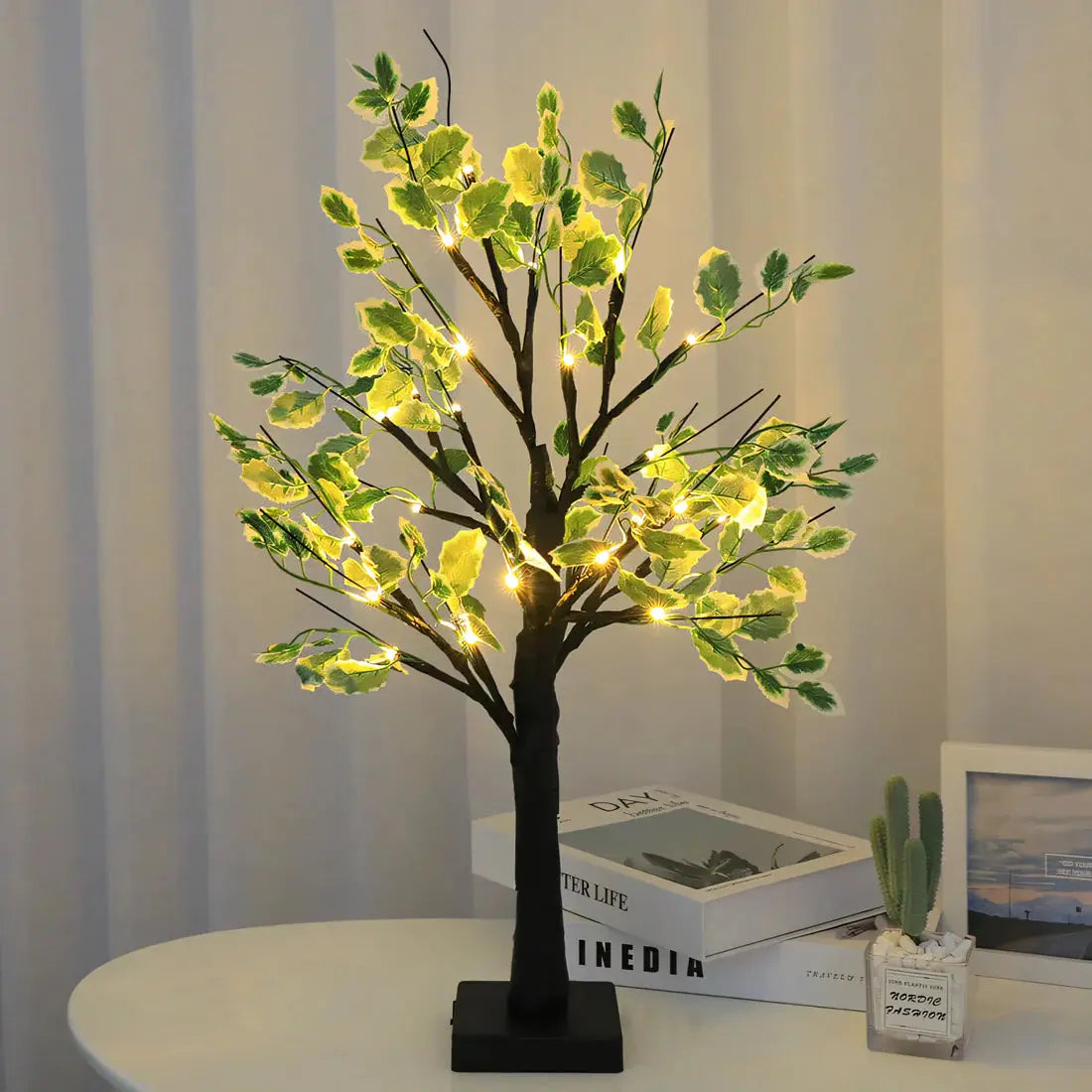 Magical BrightTree Table Lamp Elegant Tree Design with Warm LED Light