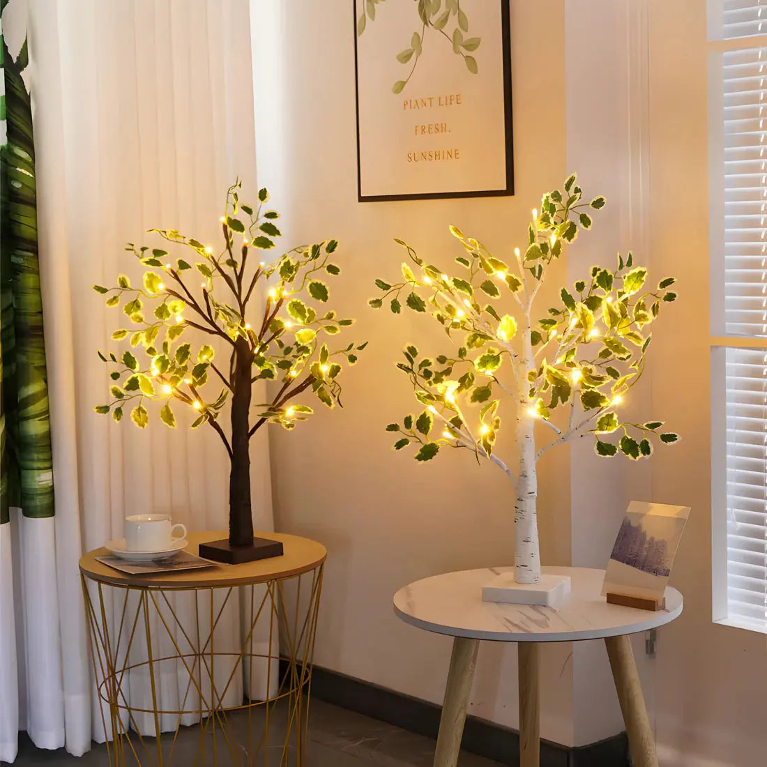 Magical BrightTree Table Lamp Elegant Tree Design with Warm LED Light