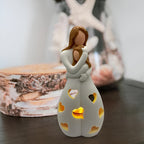 Mother-Daughter Figurine Flickering Candle Holder - LoveGlow