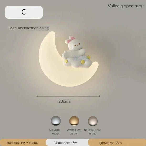 Wall lamp Moon | Gentle lighting | High quality - Noram