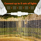 Curtain lamps with modes and waterproof design
