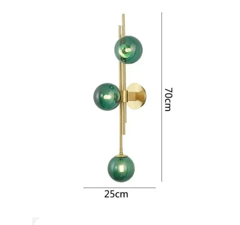 Modern Glass Ball Wall Lights – Elegant LED Wall Lights for Bedrooms and Living Rooms