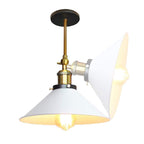 White industrial vintage wall spotlight