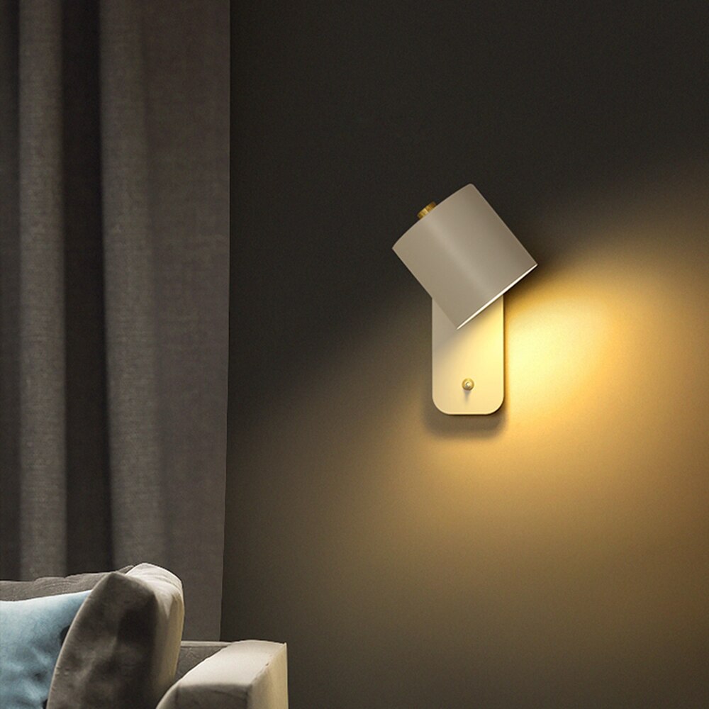 Modern LED Wall Lights with Switch Interior Living Decor Lighting