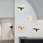 OriTori Wall Lamp - Geometric Origami Bird Wall Lamp - Japanese Style Wall Light Design