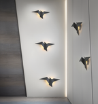 OriTori Wall Lamp - Geometric Origami Bird Wall Lamp - Japanese Style Wall Light Design