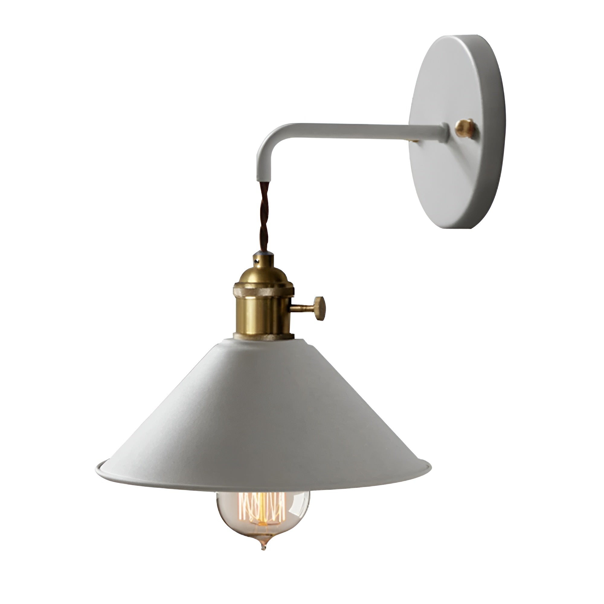 Retro Vintage Wall Lamp - Vintage-inspired Cone Metal Wall Lamp