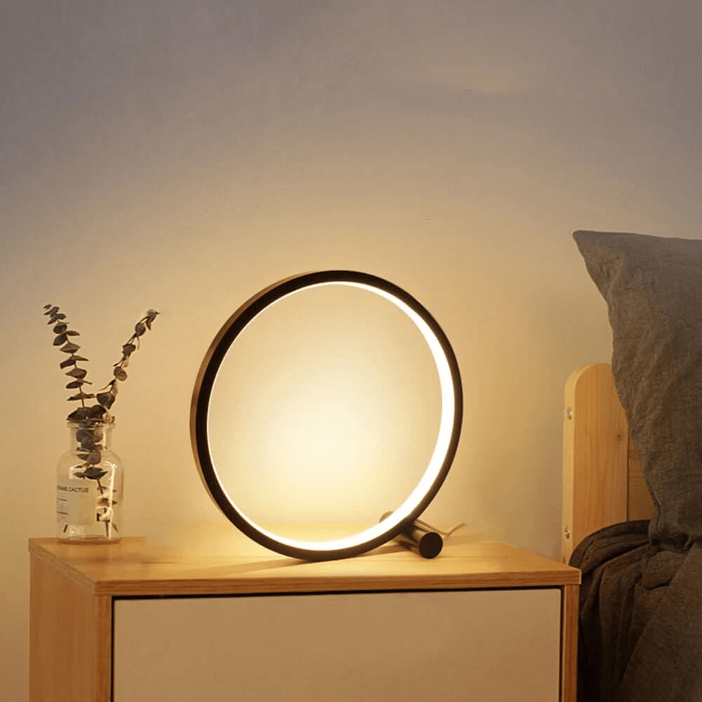 LED Minimalist dimmable round table lamp - RumiLight