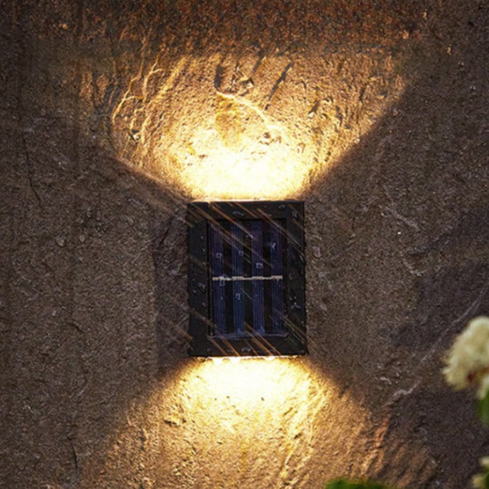 Wireless LED Solar Wall Lamps Deluxe | Efficient and cost-saving outdoor lighting