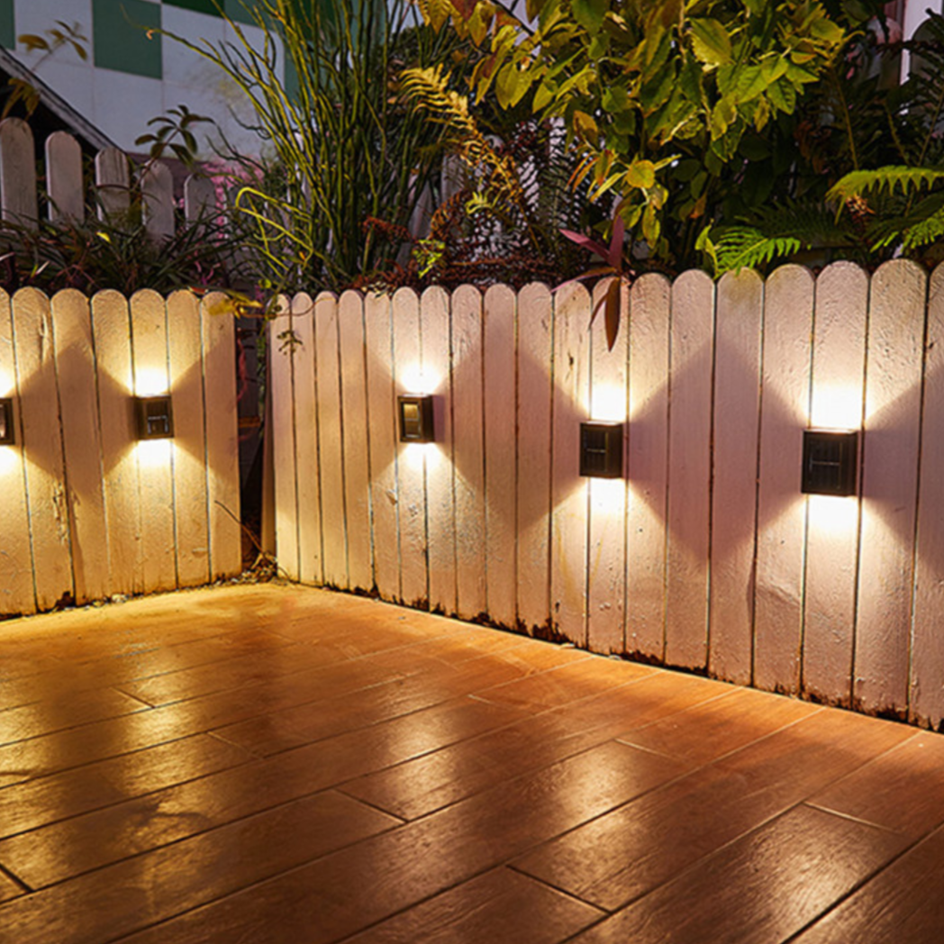 Wireless LED Solar Wall Lamps Deluxe | Efficient and cost-saving outdoor lighting
