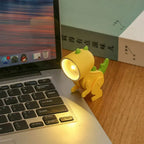 Cute dinosaur LED table lamps adjustable animal figures night lights for kids