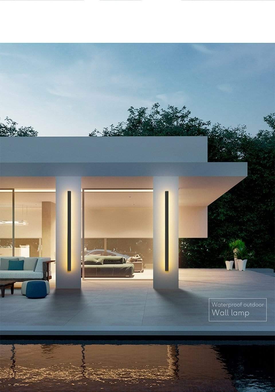 LED Outdoor Long Wall Light Madigas