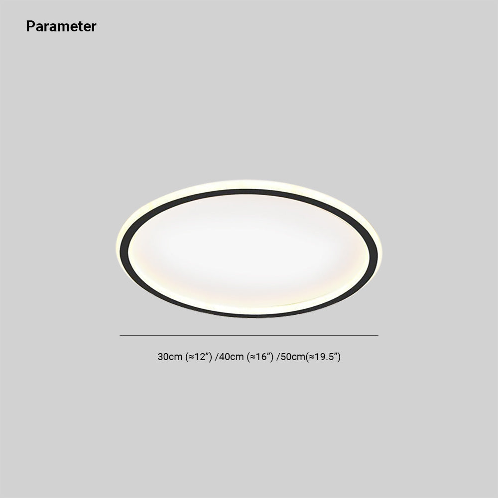 LunaNova - Modern LED ceiling light metal/acrylic for living and bedrooms, Madigas black/white design