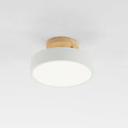 Modern LED ceiling light made of wood – Quinn ceiling lamp for living room, hallway, bedroom, and dining room