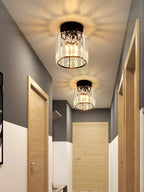 Crystal ceiling light – Luxurious lampshade made of crystal for hallway and living room