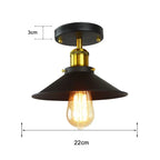 vintage ceiling lamp in industrial design – retro lighting for living room & hallway