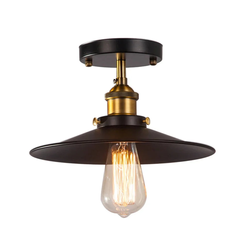 vintage ceiling lamp in industrial design – retro lighting for living room & hallway