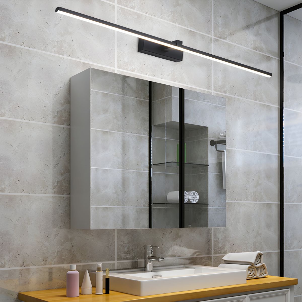 Metal Linear Mirror Lamp bracket Wall Light | Madigas