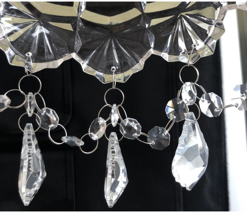 Minimalist Retro Crystal Glass Pendant Lamp Home Light