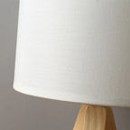 Wood table lamp with modern design