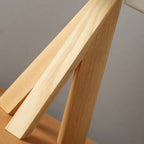 Wood table lamp with modern design