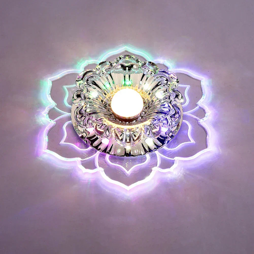Elegant Crystal Ceiling Light with LED – Modern Lighting for Living Spaces
