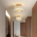 Luxury Crystal Ceiling Lamp - Modern Shine for Living Room, Bedroom & Hallway
