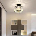 Luxury Crystal Ceiling Lamp - Modern Shine for Living Room, Bedroom & Hallway