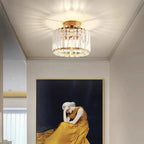 Luxury Crystal Ceiling Lamp - Modern Shine for Living Room, Bedroom & Hallway