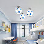 LED ceiling light in ball design - children's room lamp with glass ball
