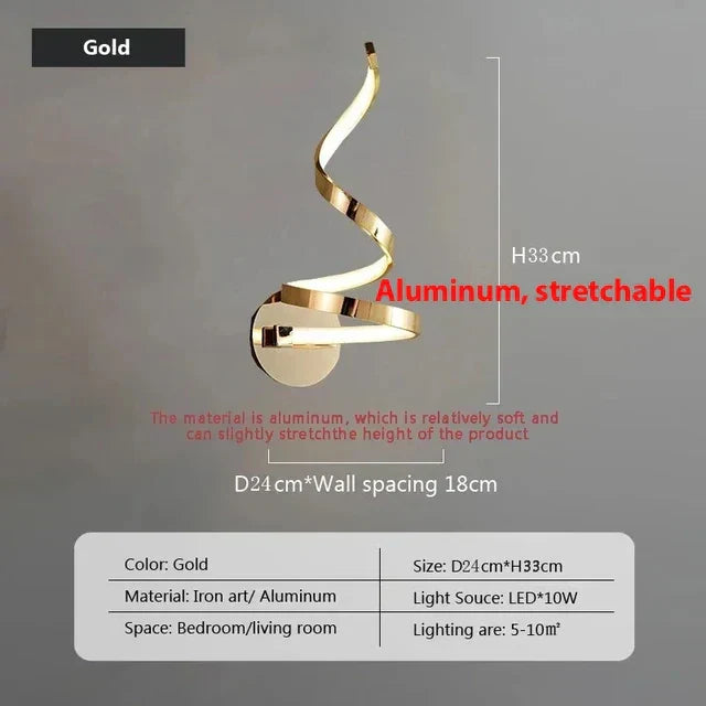 SpiralGlow - Spiral-LED-Wall Lamps