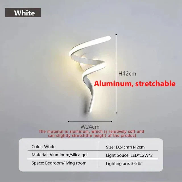 SpiralGlow - Spiral-LED-Wall Lamps
