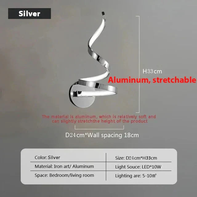 SpiralGlow - Spiral-LED-Wall Lamps