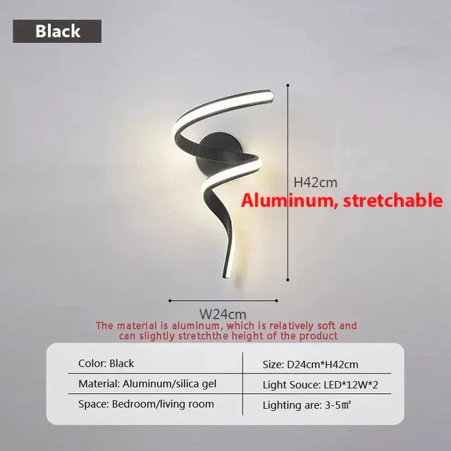 SpiralGlow - Spiral-LED-Wall Lamps