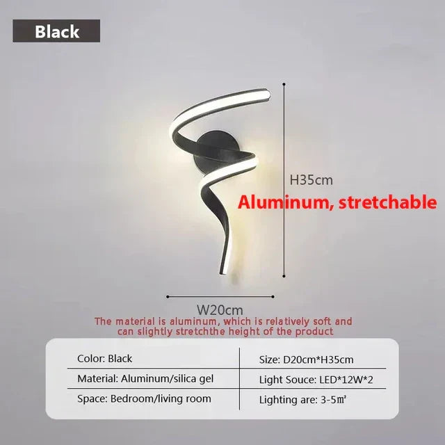 SpiralGlow - Spiral-LED-Wall Lamps